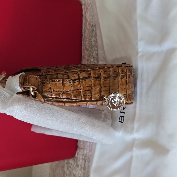Brahmin Shayna Crossbody Bag In Luggage Brown Leontyne. NWT. - Picture 6 of 12